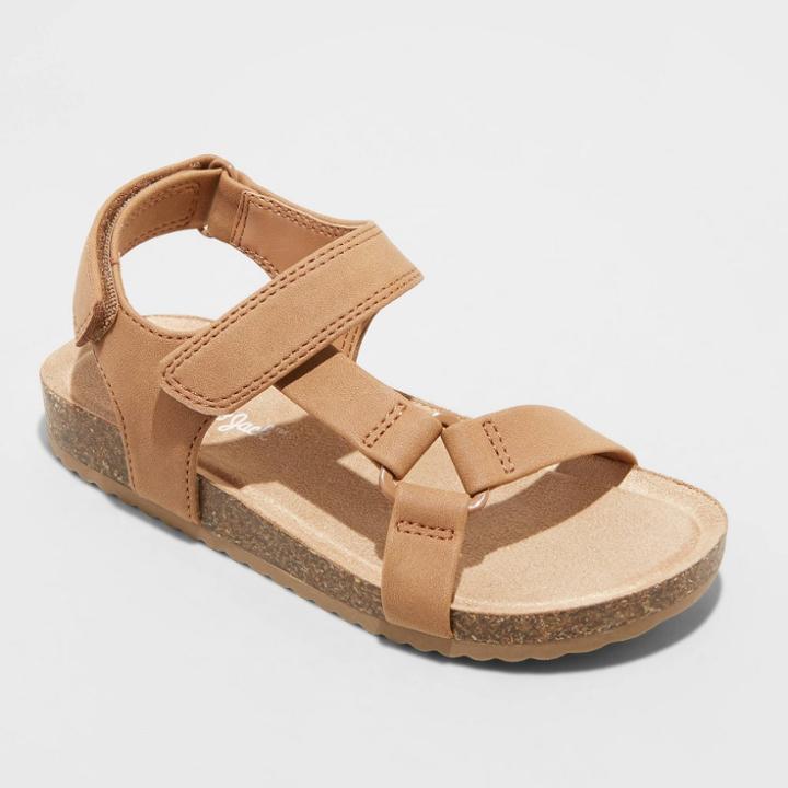 Toddler Boys' Lonnie Footbed Sandals - Cat & Jack Cognac