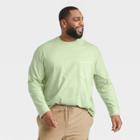 Men's Big & Tall Standard Fit Long Sleeve Crewneck T-shirt - Goodfellow & Co