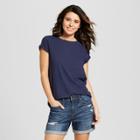 Women's Short Sleeve Meriwether Crew Neck T-shirt - Universal Thread Navy (blue)