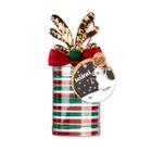 Scunci Holiday Elastics With Reindeer Salon Clip - 21pc, Green Red White
