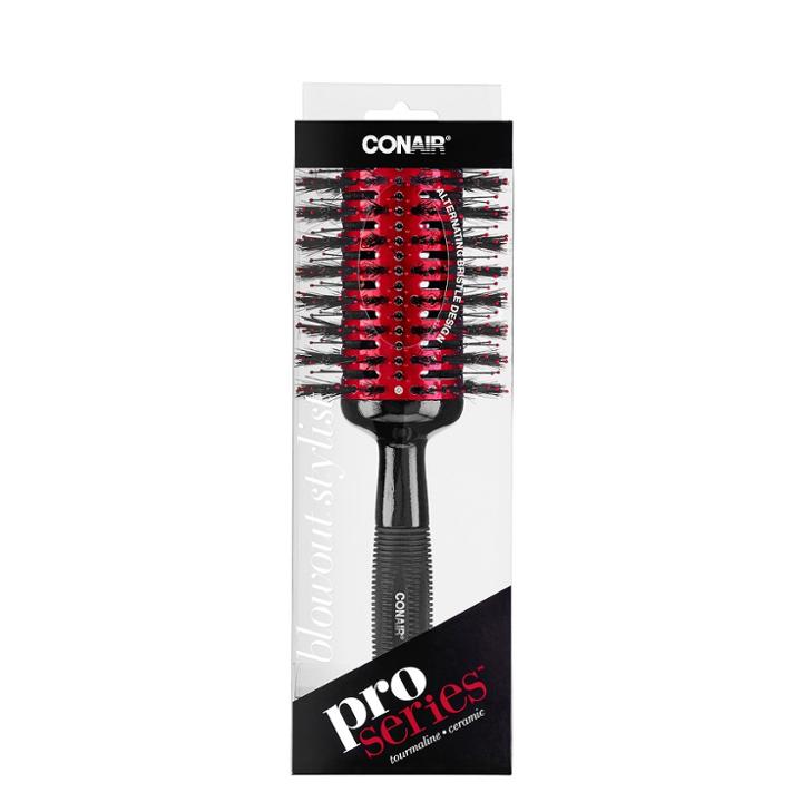 Conair Pro Series Xl Vented Porcupine Round Brush, Black