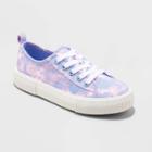 Girls' Pascale Tie-dye Lace-up Apparel Sneakers - Cat & Jack 13, Multicolored/tie-dye