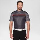 Men's Color Block Golf Polo Shirt - Jack Nicklaus Asphalt Gray