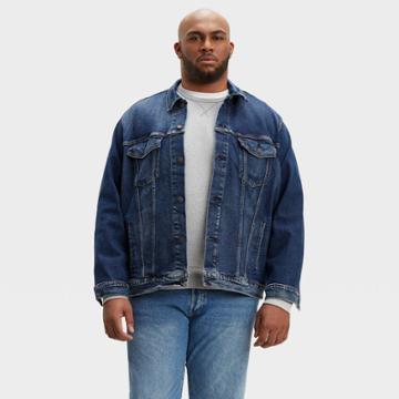 Levi's Men's Big & Tall Long Sleeve Trucker Jacket - Blue Denim