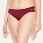 Women's Medium Coverage Double Tab Hipster Bikini Bottom - Kona Sol Cherry