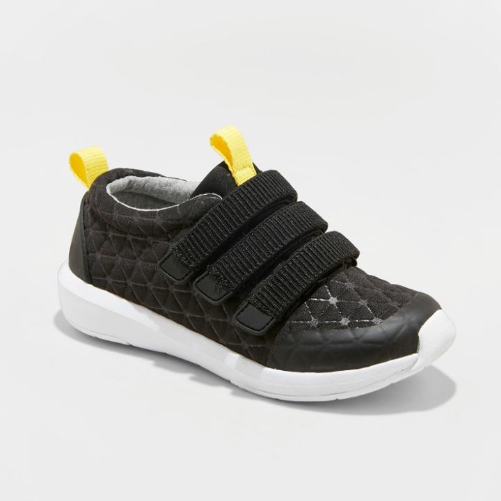 Boys' Archie Triple Strap Sneakers - Cat & Jack Black