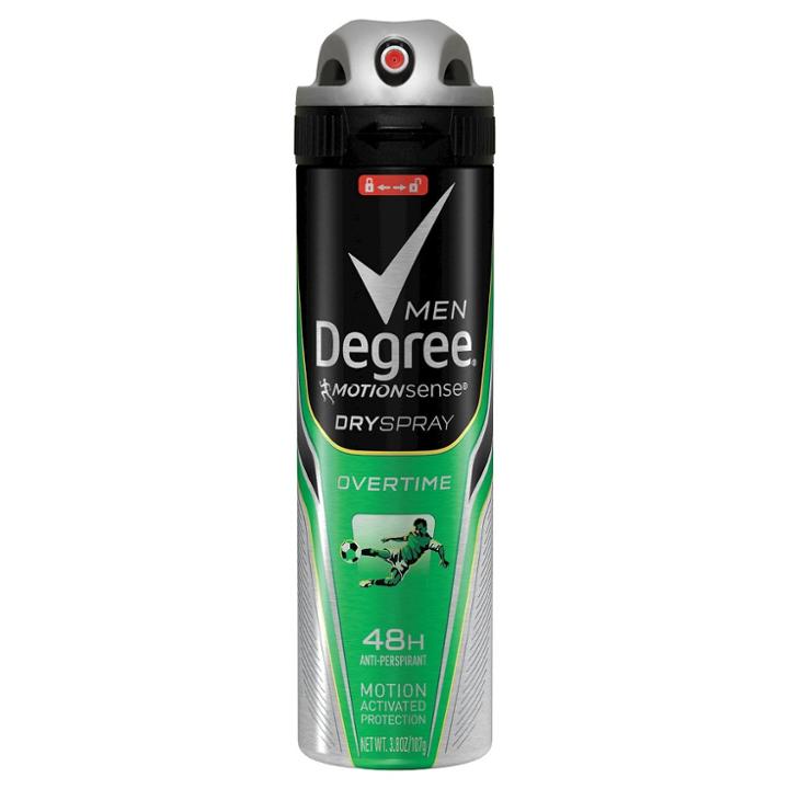 Degree Men Overtime Dry Spray Antiperspirant And Deodorant