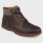 Men's Vance Co. Javor Genuine Leather Lace-up Boots - Brown