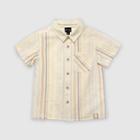 Petitetoddler Boys' Short Sleeve Striped Button-down Shirt - Art Class 12m,