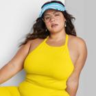 Women's Plus Size Seamless Tiny Tank Top - Wild Fable Yellow
