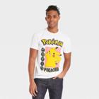 Men's Pokemon Pikachu Short Sleeve Graphic T-shirt - White