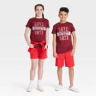 Kids' Short Sleeve Graphic T-shirt - Art Class Burgundy