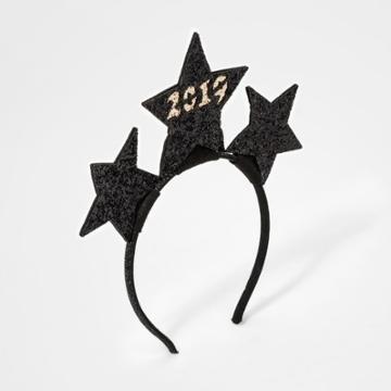 Girls' New Year Headband - Cat & Jack Black