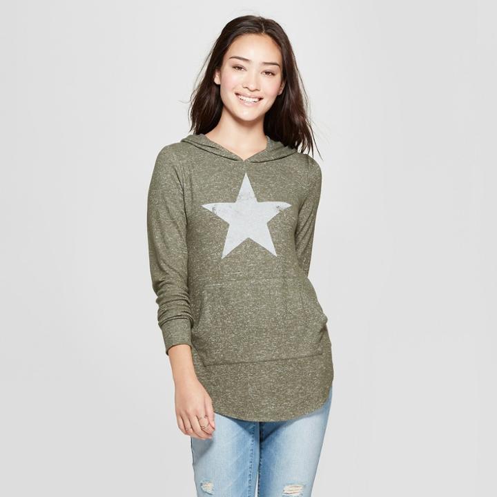 Women's Star Hooded Graphic Sweatshirt - Grayson Threads (juniors') - Black