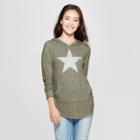 Women's Star Hooded Graphic Sweatshirt - Grayson Threads (juniors') - Black