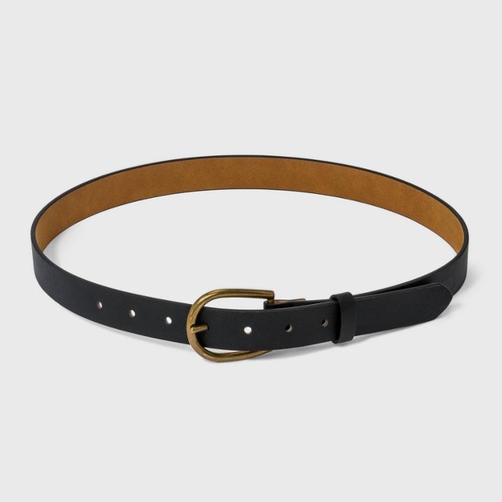 Women's Elongated Buckle Belt - Universal Thread Black
