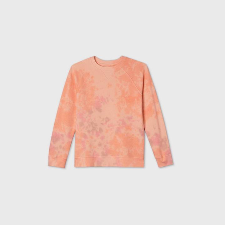Kids' French Terry Pullover Sweatshirt - Cat & Jack Peach