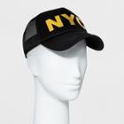 Women's Nyc Trucker Baseball Hat - Mossimo Supply Co. Black