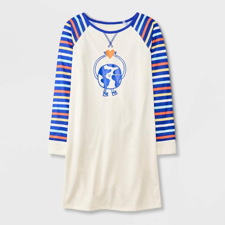 Girls' Earth Long Sleeve Nightgown - Cat & Jack