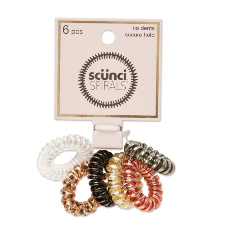 Scunci Spirals - Leopard/neutral