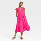 Women's Ruffle Tank Dress - Universal Thread Pink