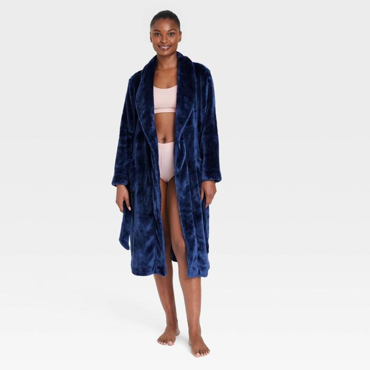 Women's Cozy Robe - Stars Above Blue