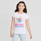 Girls' Marvel Captain Marvel T-shirt - White, Girl's,
