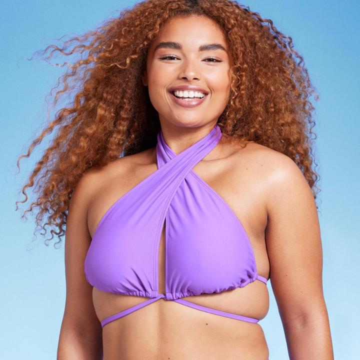 Women's Cross Next Multi-way Bikini Top - Wild Fable Purple