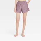 Women's Mid-rise Knit Shorts 5 - All In Motion Heathered Purple