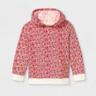 Girls' Printed Zip-up Hoodie - Cat & Jack Red