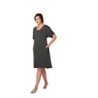 Frida Mom Delivery And Nursing Gown, Gray
