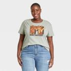 Women's Mtv Plus Size Short Sleeve Graphic T-shirt - Green