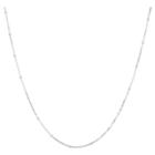 Target Box Chain Necklace With Crimp Beads In Sterling Silver