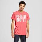 Men's Short Sleeve Fu-ge-da-bout-it! Graphic T-shirt - Awake Red