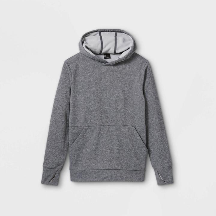 Boys' Tech Fleece Hooded Sweatshirt - All In Motion Gray Heather