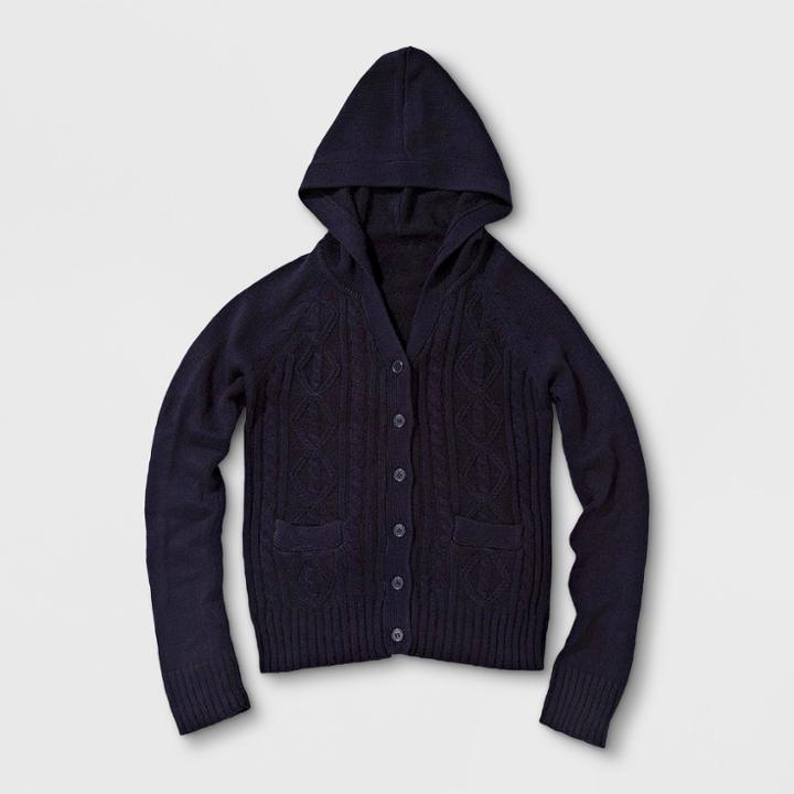Eddie Bauer Girls' Cardigan Navy
