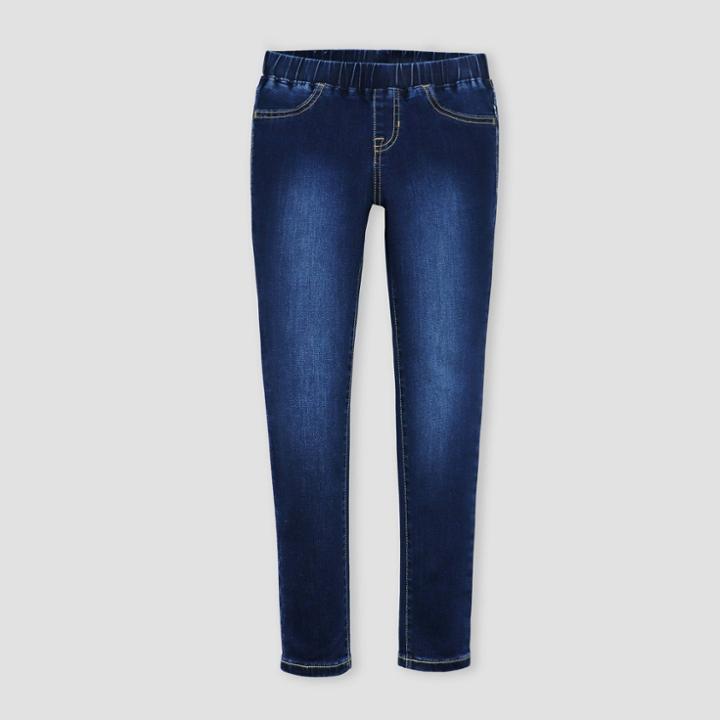 Girls' Jeggings - Cat & Jack Dark Wash 10 Plus, Dark Blue