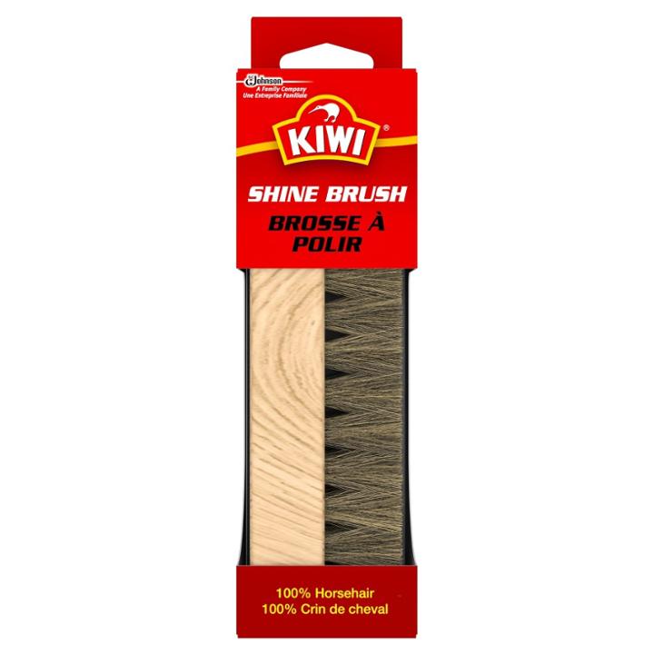 Kiwi Horsehair Shine Brush