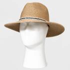 Staw Hat With White Rope - Goodfellow & Co Tan