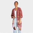 Women's Jacket - Knox Rose Rust Floral Xs/s, Brown Floral