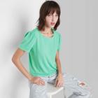 Women's Puff Short Sleeve T-shirt - Wild Fable Green