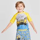 Toddler Boys' Minions Rash Guard - Yellow 2t, Toddler Boy's,
