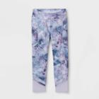 Girls' Side Pocket Capri Leggings - All In Motion Lilac