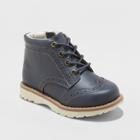 Toddler Boys' Prentice Wingtip Fashion Boots - Cat & Jack Navy (blue)