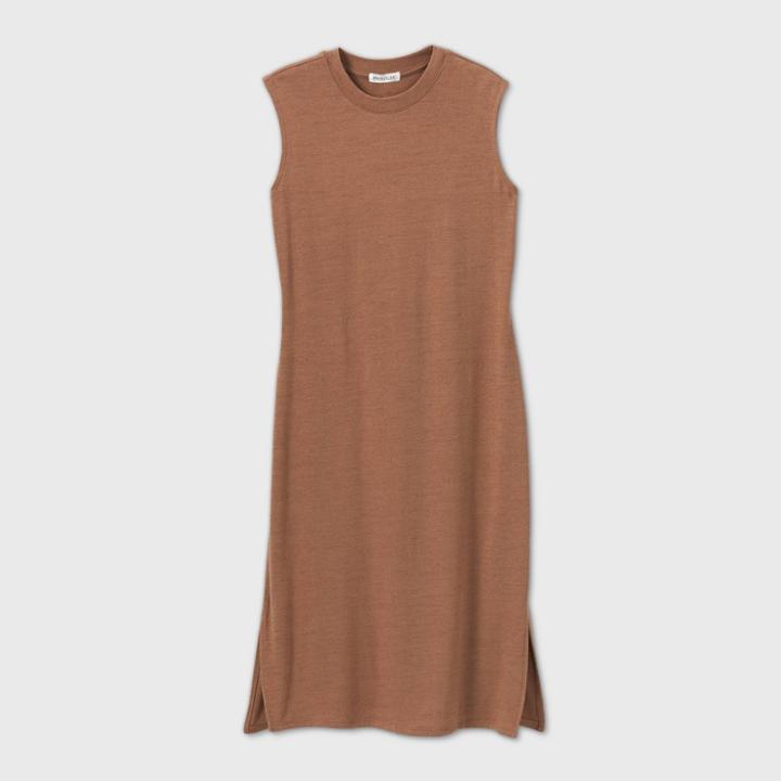 Women's Sleeveless Dress - Prologue Brown
