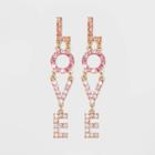 Sugarfix By Baublebar Love Drop Earrings - Pink, Women's