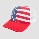 Wemco Americana Usa Red Flag Brim Trucker Hat - Red