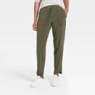 Women's Stretch Woven Pants - All In Motion Olive Green
