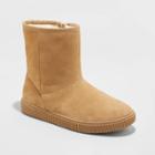 Girls' Emily Suede Shearling Style Boots - Cat & Jack Taupe