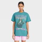 Women's Ac/dc Short Sleeve Oversized Graphic T-shirt - Blue